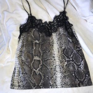 Snake print tank